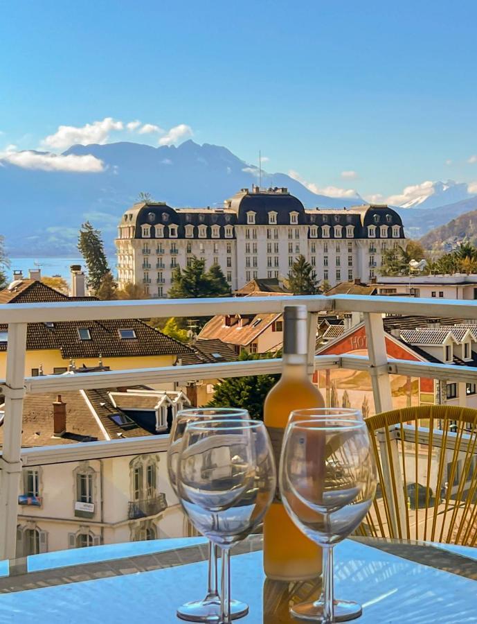 אנסי Penthouse Vue Incroyable Lac Et Montagnes מראה חיצוני תמונה